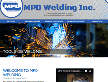 Tablet Screenshot of mpdweldinginc.com